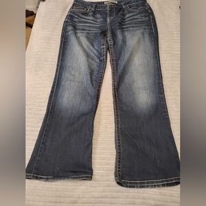 Bke Wendy Altered 31x29.5 Bootcut Dark Wash